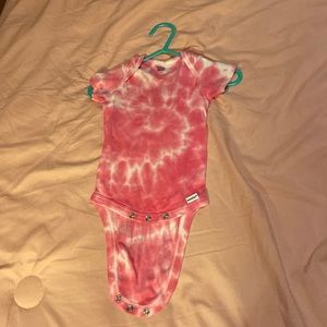 Hand tie dyed onesie